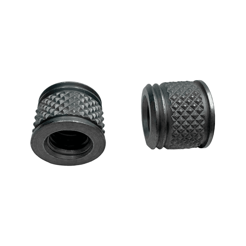 Double-Step Non-Standard Diamond-Knurled Embedded Nut