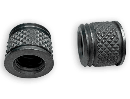 Double-Step Non-Standard Diamond-Knurled Embedded Nut