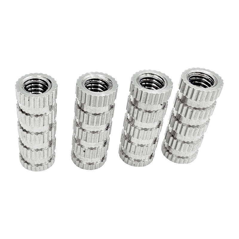 High-Precision Multi-Section Knurled Steel Insert Nut