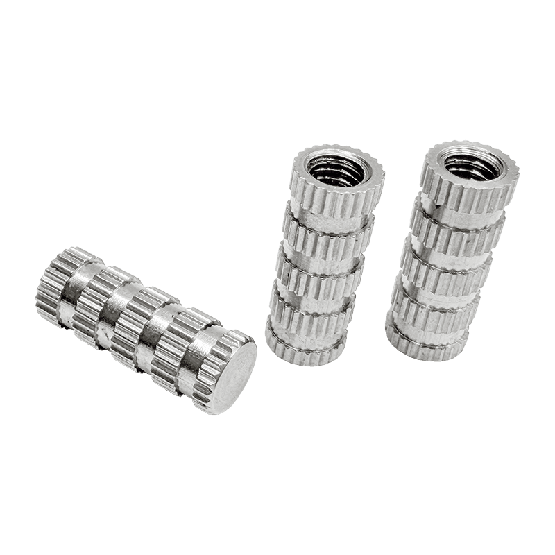 High-Precision Multi-Section Knurled Steel Insert Nut