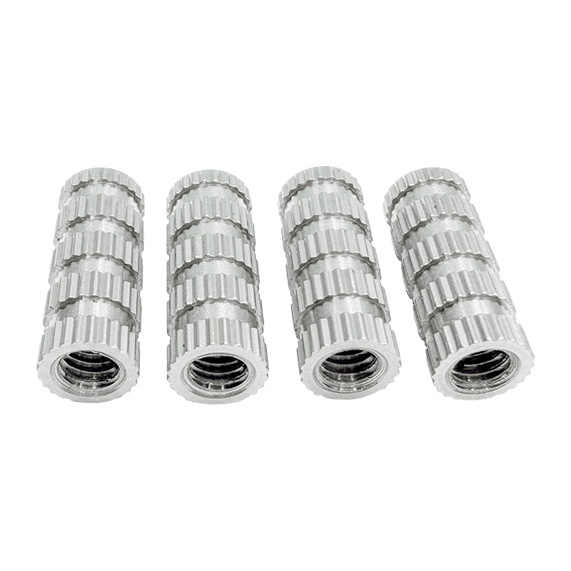 High-Precision Multi-Section Knurled Steel Insert Nut