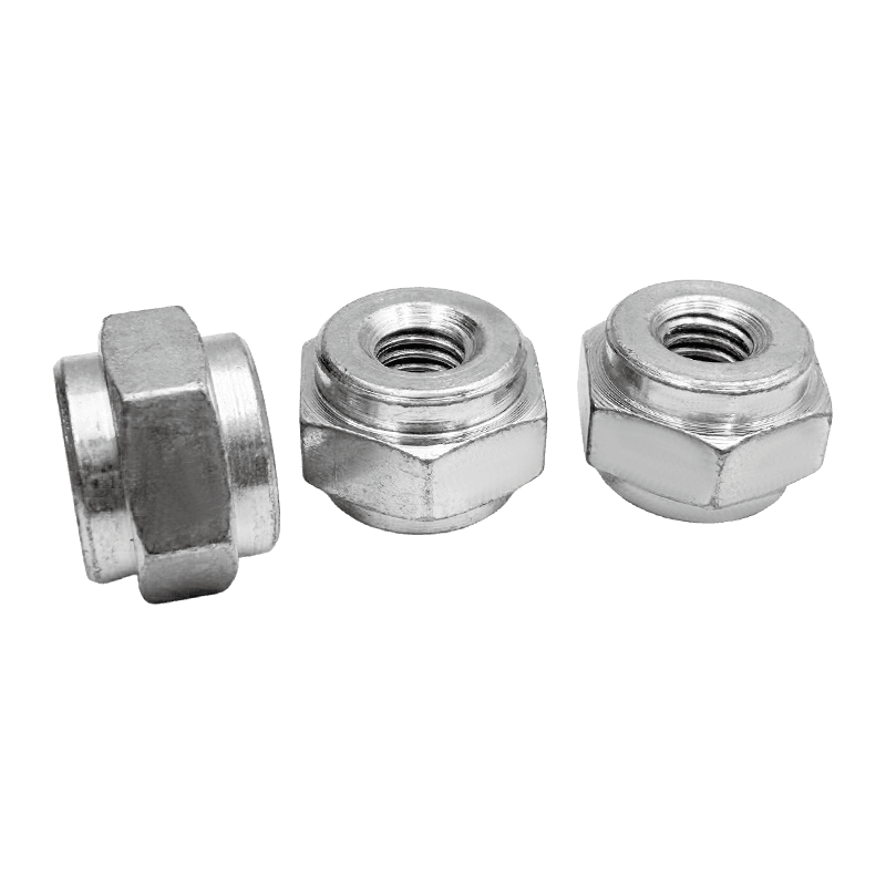 Hex-Step Self-Clinching Nut, Anti-Rotation Carbon Steel Zinc-Plated Sheet Metal Nut